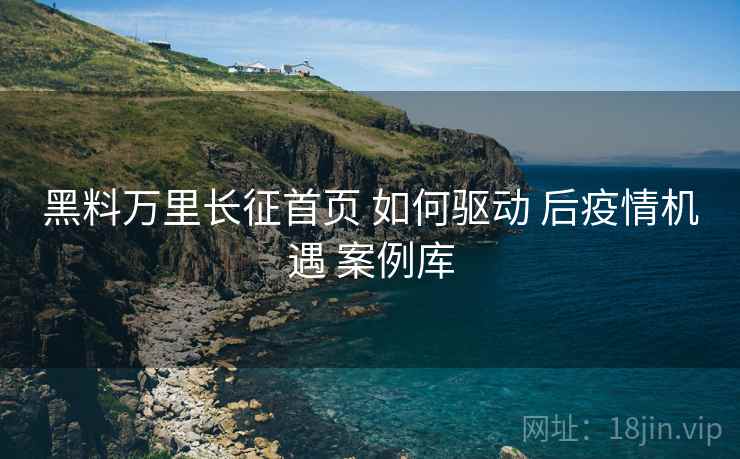 黑料万里长征首页 如何驱动 后疫情机遇 案例库  第1张