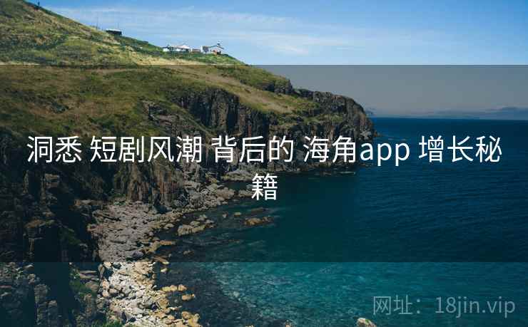 洞悉 短剧风潮 背后的 海角app 增长秘籍  第2张